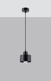 Lampa wisząca SAVAR 1 czarna SOLLUX  LIGHTING