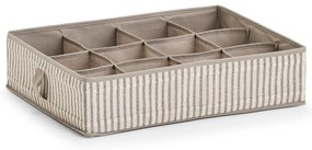 Materiałowy organizer z 12 przegródkami do szuflady, STRIPES
