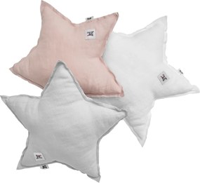 Bellamy Lniana poduszka dekoracyjna STAR STONE GRAY