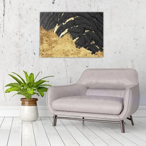 Obraz na szkle - Złota struktura N⁰1 (70x50 cm)