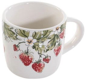 Kubek ceramiczny w truskawki STRAWBERRY, 450 ml