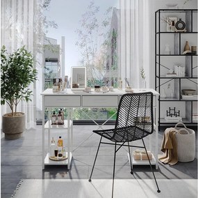 Stół do toalety biały 120x40x78 chino