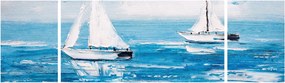 Obraz - Obraz jachtów na morzu (170x50 cm)