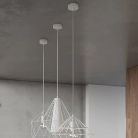 Lampa wisząca DEMI biała SOLLUX  LIGHTING