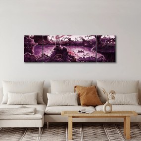 Obraz - Zaczarowana wioska (170x50 cm)