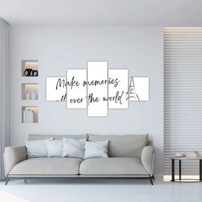 Obraz - Twórz wspomnienia (125x70 cm)
