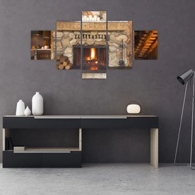 Obraz kominka (125x70 cm)