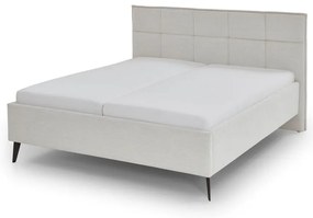 Beżowe łóżko dwuosobowe ze schowkiem ze stelażem 180x200 cm Paulo – Meise Möbel