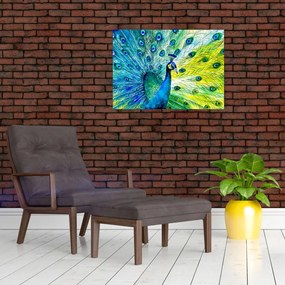 Obraz pawia (70x50 cm)