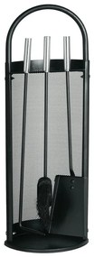 Narzędzia kominkowe 4 szt. antracyt