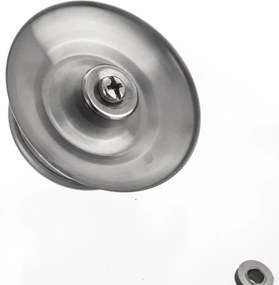 Orion Szklana pokrywa z uchwytem ze stali nierdzewnej, śr. 22 cm, 22 cm