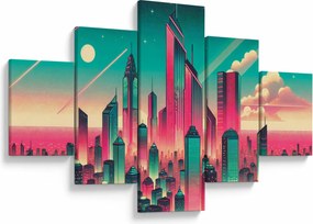 Obraz – Metropolia w stylu pop-art (125x70 cm)