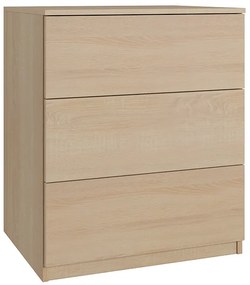 Komoda CLASSIC 3 szuflady – Dąb Sonoma | 60x80x50 cm