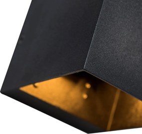 Inteligentna lampa ścienna czarna 8 cm z Wi-Fi G9 - Transfer