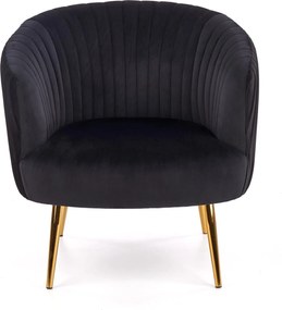 Tapicerowany fotel w stylu glamour Crown