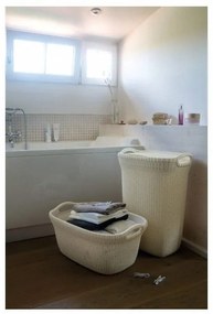 Kremowy kosz na pranie Curver Knit Lungo