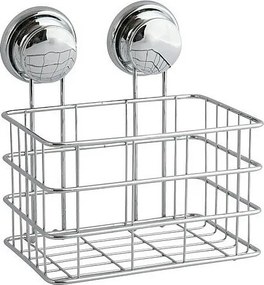 Chromowany koszyk prysznicowy Milady z przyssawkami - montaż bez wiercenia, wytrzymały i praktyczny