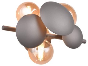 Kinkiet w szaro-złotym kolorze Bubble – Trio Select