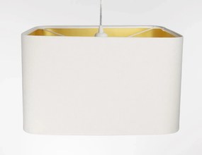 Lampa wisząca KWADRO SUE 40w20 biała/złota BPS KONCEPT