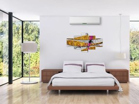 Obraz abstrakcji (125x70 cm)