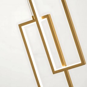 LAMPA SUFITOWA WISZĄCA LED LHJ086-2CP ZŁOTA