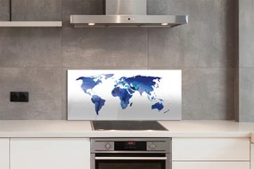 Panel nad Blat Kuchenny Kontury Świata w Błękicie