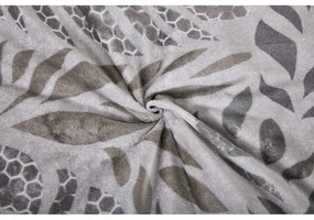 Szara pościel jednoosobowa z mikropluszu 140x200 cm Judith – My House