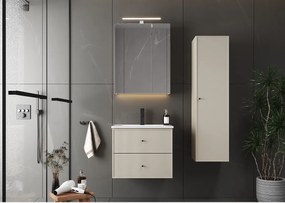 Kaszmirowa Szafka do Łazienki Słupek Wysoki 1 Drzwi Marco