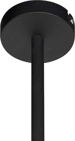 Nowoczesna lampa wisząca czarna regulowana 6-światłowa - Lofty