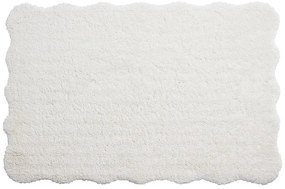 Dywan shaggy z długim włosiem i falistymi brzegami - 200 x 290 cm - Biały - NERIDA