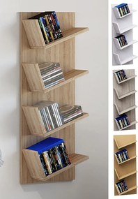 Drewniana półka ścienna Wisząca półka Lansi