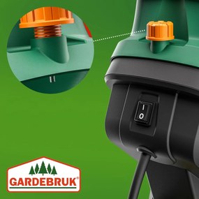 Rozdrabniacz do gałęzi VAVRO, 2400W, 50l, czarno-zielona Gardebruk