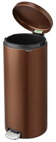 Stalowy kosz na śmieci z pedałem w kolorze brązu 30 l NewIcon – Brabantia