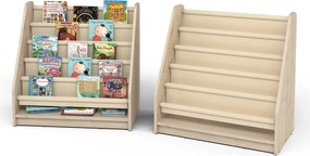 Regał szkolny z półkami z tkaniny - biblioteczka Jaś
