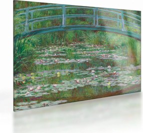 Obraz na szkle - Claude Monet, The Japanese Footbridge, reprodukcje (70x50 cm)