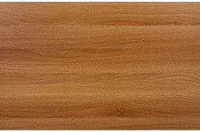 Zestaw jadalniany 1 + 4, stół RAMOD 100x60 cm biały/dekor dąb + białe krzesło KITO