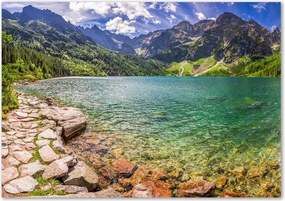 Foto obraz szklany Morskie oko Tatry