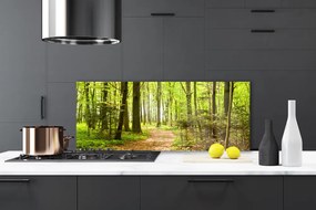 Panel nad blat kuchenny Ścieżka W Głębi Lasu