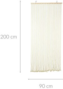 Zasłona na drzwi, makrama, 90 x 200 cm