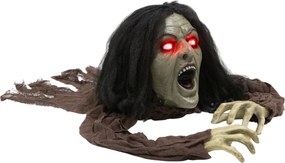 Outsunny Dekoracja Halloweenowa Pełzający Zombi, Dźwięki, Światła, Zasilanie Baterią