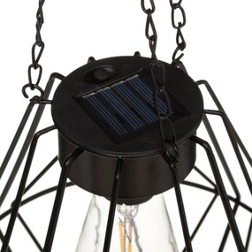 Lampion solarny ogrodowy FLAVE, wys. 60 cm, wiszący