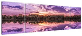 Obraz fioletowego nieba (170x50 cm)