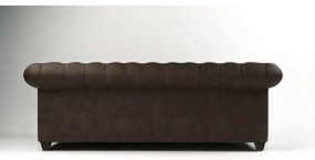 Ciemnobrązowa aksamitna sofa 230 cm Cambridge – Ropez
