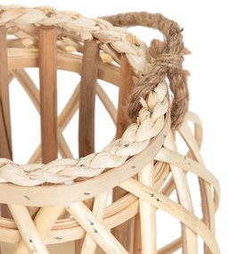Lampion LAGGE pleciony naturalny 30 cm HOMLA