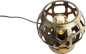 Industrialna lampa stołowa antyczne złoto - Bobby