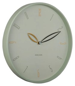 Zegar ścienny Karlsson 6012GR zielony, średnica 40 cm