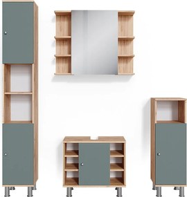 Zestaw mebli łazienkowych zielony 60x32x54 fynn