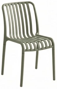 Plastowe krzesło TREGO, zielone