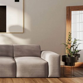 Beżowa sztruksowa sofa 285 cm Villet – Rodier