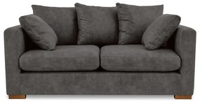 Antracytowa sofa z imitacji skóry 175 cm Hamburg – Scandic